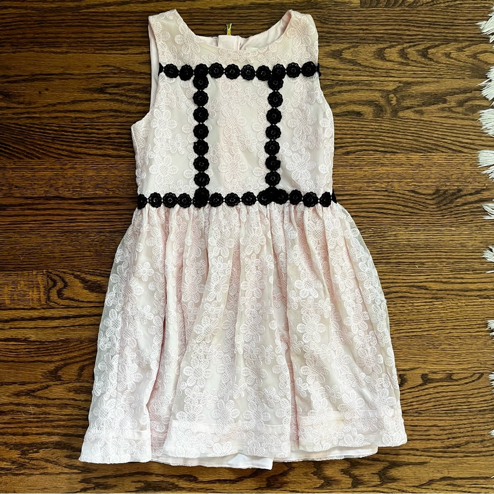 Kate Spade Girls Sonata Embroidered Pink Dress